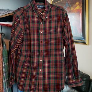 Large polo cotton button up